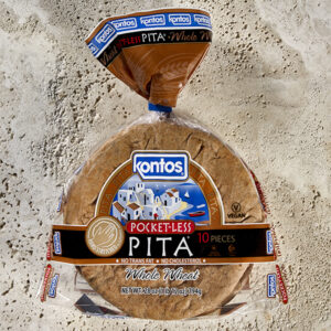 Kontos Whole Wheat Pocket-Less Pita