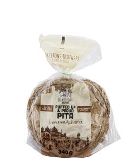 BB Puffed Up & Proud Pita Thin Style Whole Wheat Small